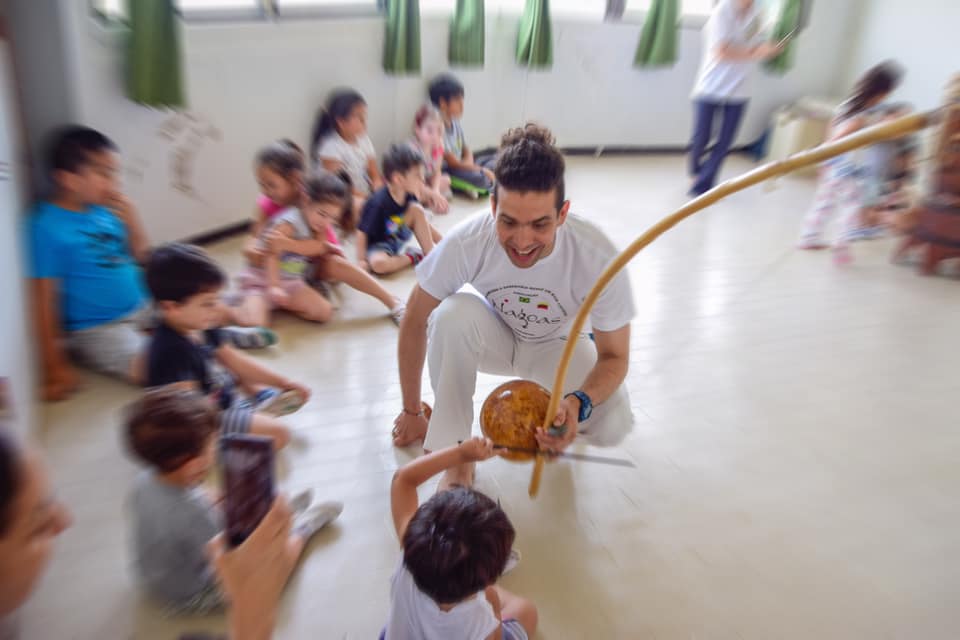 2020/6/5　ブラジル人学校でカポエイラの紹介をさせていただきました。(磐田市)　